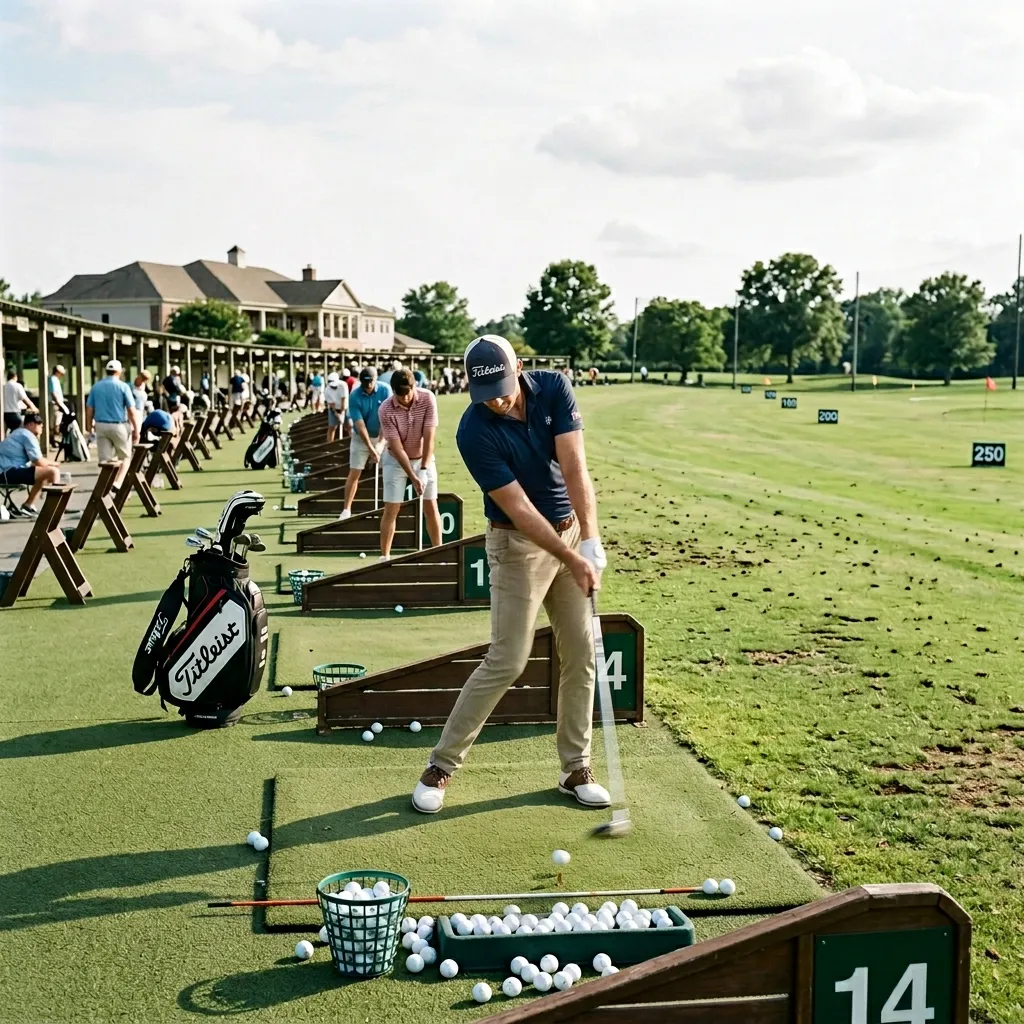 📌 STEP1：グリーン手前30〜50ヤードで「全体の傾斜」を掴む